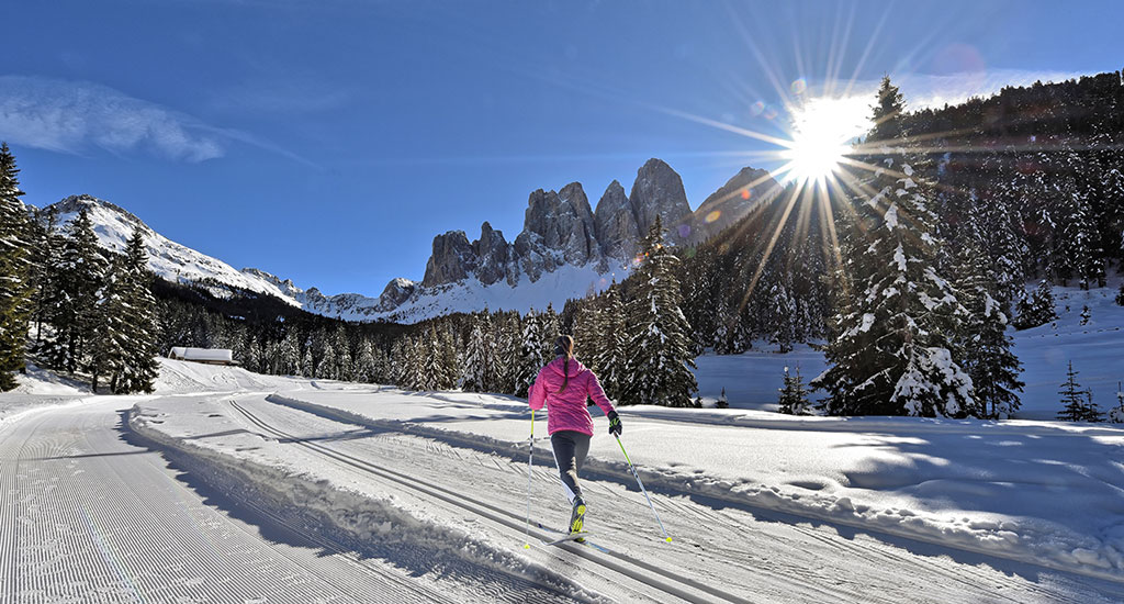 cross-country skiing-villnoess-eisack valley